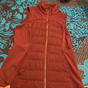 Down for it all vest maroon lululemon